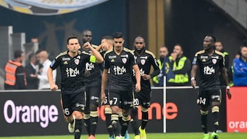 06 Mathieu COUTADEUR (aca) - 07 Mounaim EL IDRISSY (aca) during the Ligue 1 Uber Eats match between Marseille and Ajaccio at Orange Velodrome on October 8, 2022 in Marseille, France. (Photo by Alexandre Dimou/FEP/Icon Sport via Getty Images) - Photo by Icon sport