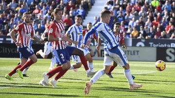Guido Carrillo marcó el año pasado ante el Atlético.