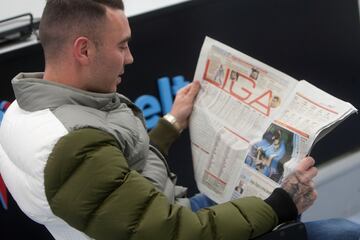 Iago Aspas durante la entrevista con As.