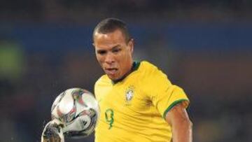 <b>OTRO CRACK. </b>Luis Fabiano, delantero titular de Brasil, está en la agenda del Milan.