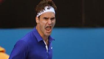<b>REMONTADA.</b> El suizo Roger Federer estuvo a punto de caer en el Abierto de Australia, pero supo recuperarse a tiempo y ganar después de tres horas y media al checo Tomas Berdych.