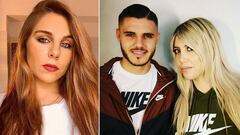 Im&aacute;genes de Ivana Icardi, hermana del futbolista Mauro Icardi, y de Mauro Icardi con su mujer y representante, Wanda Nara.