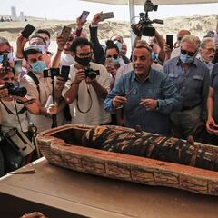 Egipto descubre 59 sarcófagos de 2.600 años de antigüedad en gran estado de conservación