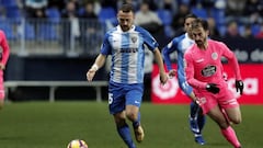 Adrián será el cañón del Málaga contra la muralla del Lugo