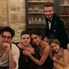 Así recibieron David Beckham y su familia el Año Nuevo