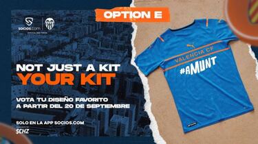 Así será el llamativo logo que lucirá el Valencia en su camiseta