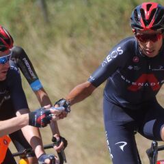 Egan desconocía que había ganado el maillot blanco