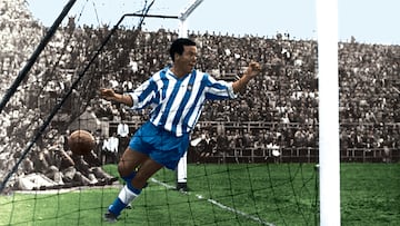 FOTOGRAFIA COLOREADA JULIAN ARCAS JUGADOR DEL ESPANYOL