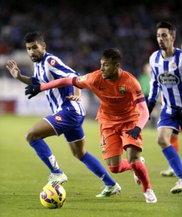 Neymar con Juan Francisco Moreno.