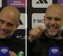 Guardiola se viraliza después de que casi le remontasen un 1-5: el momento deben verlo
