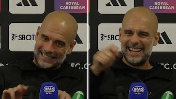 Guardiola se viraliza después de que casi le remontasen un 1-5: el momento deben verlo