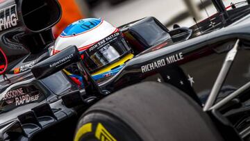 Fernando Alonso con el McLaren.