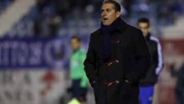 José Ramón Sandoval durante el encuentro contra el Leganés.