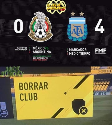 Los memes no perdonan a México tras ser goleado