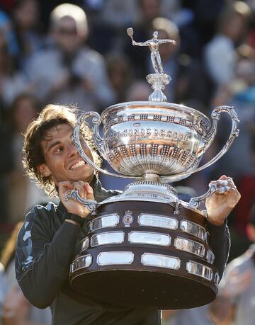 Rafa Nadal en el Conde Godó 2012, ganó a David Ferrer por 7-6, 7-5.