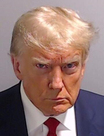 Mug shot of former US President Donald Trump
