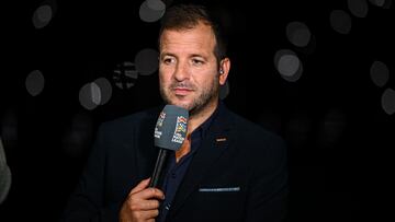 AMSTERDAM, NETHERLANDS - SEPTEMBER 10: Tv expert Rafael van der Vaart during the UEFA Nations League 2024/25 League A Group A3 match between Netherlands and Germany at on September 10, 2024 in Amsterdam, Netherlands. (Photo by Frederic Scheidemann - UEFA/UEFA via Getty Images)