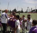 Zidane solidario: entrenó con 20 niños de aldeas infantiles