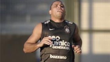 <b>Ronaldo</b>, durante un entrenamiento.