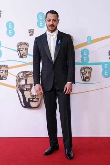 Daryl McCormack posa a su llegada a los Premios de Cine de la Academia Británica de Cine y Televisión (BAFTA) de 2023 en el Royal Festival Hall de Londres, Gran Bretaña. 