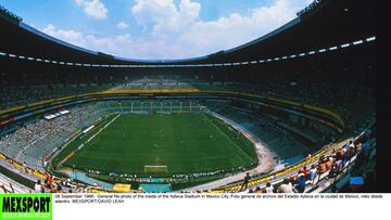 08 September 1986: General file photo of the inside of the Azteca Stadium in Mexico City./Foto general de archivo del Estadio Azteca en la ciudad de Mexico, visto desde adentro. MEXSPORT/DAVID LEAH