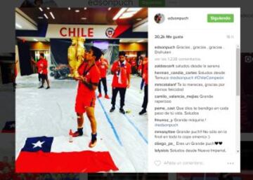 El festejo de la Roja en las redes sociales