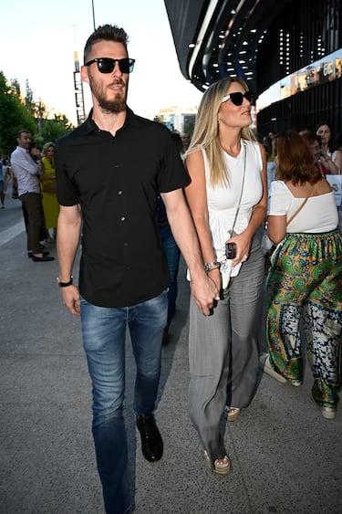 Edurne y David de Gea asisten al concierto de Luis Miguel en el Santiago Bernabéu.