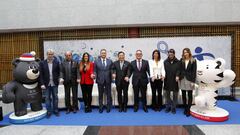 Presentaci&oacute;n de los Juegos Paral&iacute;mpicos de Invierno con el embajador de Corea del Sur en Espa&ntilde;a, Hee-Kown Park, &Aacute;ngel Luis G&oacute;mez, Tom McIlduff, Mar&iacute;a Jos&eacute; Rienda, C&eacute;sar Carlavilla, Mario S&aacute;nchez y Astrid Fina.