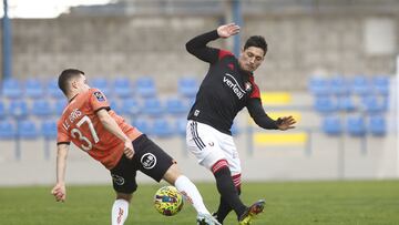 Chimy Ávila durante el partido ante el Lorient.