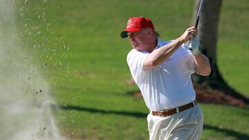 Donald Trump... un gran tramposo jugando al Golf