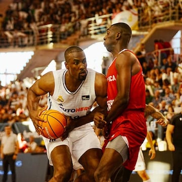 Serge Ibaka, el pasado sábado ante el Benfica en Badajoz.