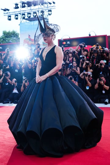 Lady Gaga, espectacular, en la alfombra roja de 'Joker: Folie A Deux'.