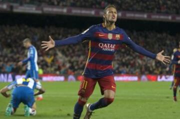 Neymar marca el 4-1.