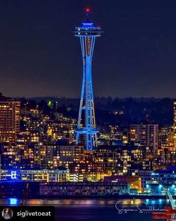 Space Needle de Seattle, EEUU.