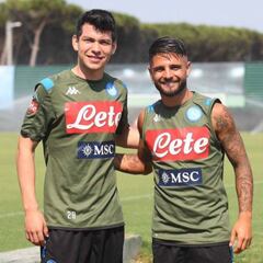 Así vivió Hirving Lozano su primer entrenamiento con Napoli