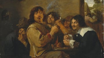 Los fumadores, cuadro de Adriaen Brouwer