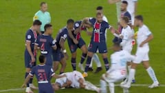 Racismo, golpes y rojas: así fue el escandaloso final del PSG-Marsella