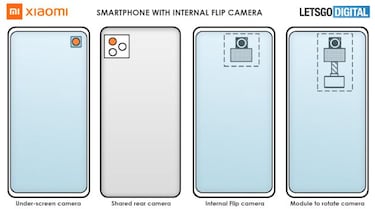 Xiaomi patenta un móvil con cámara 'invisible' y rotatoria