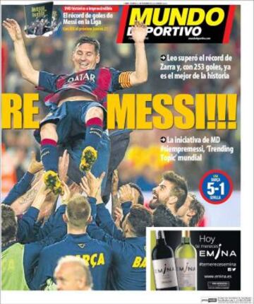 Portadas de la prensa deportiva