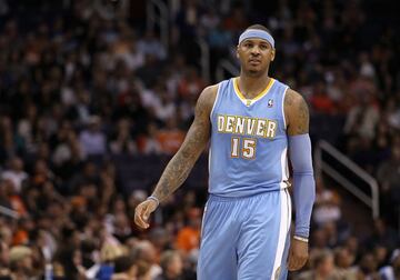 'Melo' coincidió con Eduardo Nájera en cuatro temporadas (2004-2008) en los Denver Nuggets. En todas, el equipo clasificó a playoffs y Nájera disfrutó de titularidad en la segunda.