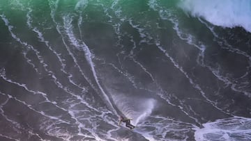 Lucas Fink en Nazaré, noviembre 2025