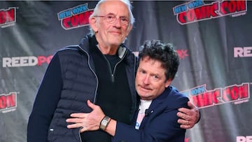 Emotional reunion as Michael J. Fox and Christopher Lloyd meet at Comic Con