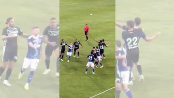 Juan Camilo 'Cucho' Hernández protagoniza pelea en Betis vs. Como.
