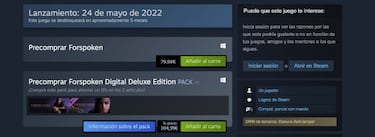 Final Fantasy VII Remake Intergrade y Forspoken costarán 80 euros en PC