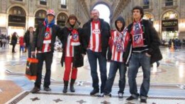 Aficionados en la Galería Vittorio Emanuele II.