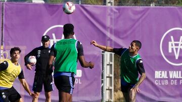 Valladolid 21/10/2024. Entrenamiento Del Real Valladolid. PEZZOLANO, Marcos André y Mario Maroto
Photogenic/Miguel Ángel Santos