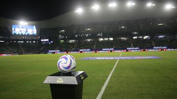 Official Ball Voit Tempest during the game Mazatlan FC vs Toluca, corresponding to Round 17 of the Torneo Apertura 2023 of the Liga BBVA MX, at El Encanto Stadium, on November 10, 2023.
<br><br>
Balon Oficial Voit Tempest durante el partido Mazatlan FC vs Toluca, correspondiente a la Jornada 17 del Torneo Apertura 2023 de la Liga BBVA MX, en el Estadio El Encanto, el 10 de Noviembre de 2023