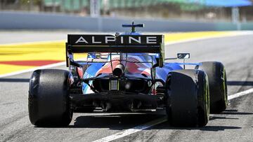 14 ALONSO Fernando (spa), Alpine F1 A521, action during the Formula 1 Aramco Gran Premio De Espana 2021 from May 07 to 10, 2021 on the Circuit de Barcelona-Catalunya, in Montmelo, near Barcelona, Spain - Photo DPPI
 AFP7 
 08/05/2021 ONLY FOR USE IN SPAIN