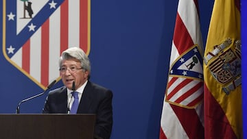 El presidente del Atl&eacute;tico de Madrid, Enrique Cerezo.