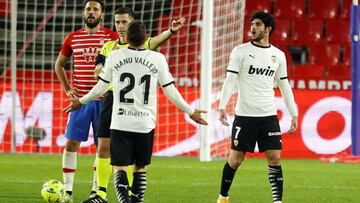 Guedes, tras su expulsi&oacute;n en Granada.